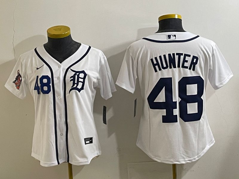 Youth 2025 Detroit Tigers #48 Hunter White Game Nike MLB Jersey style 2